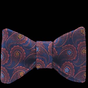 Bespoke Italian Silk Pre-Tied Handmade Bow Tie