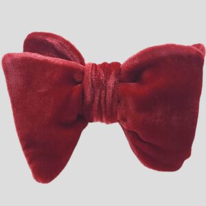 Bespoke Silk and Rayon Velvet Handmade Bow Tie